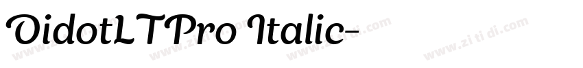 DidotLTPro Italic字体转换